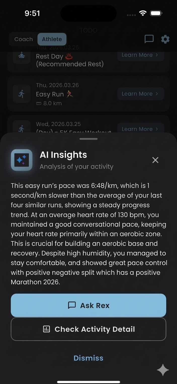 AI Insights analyzing activity data