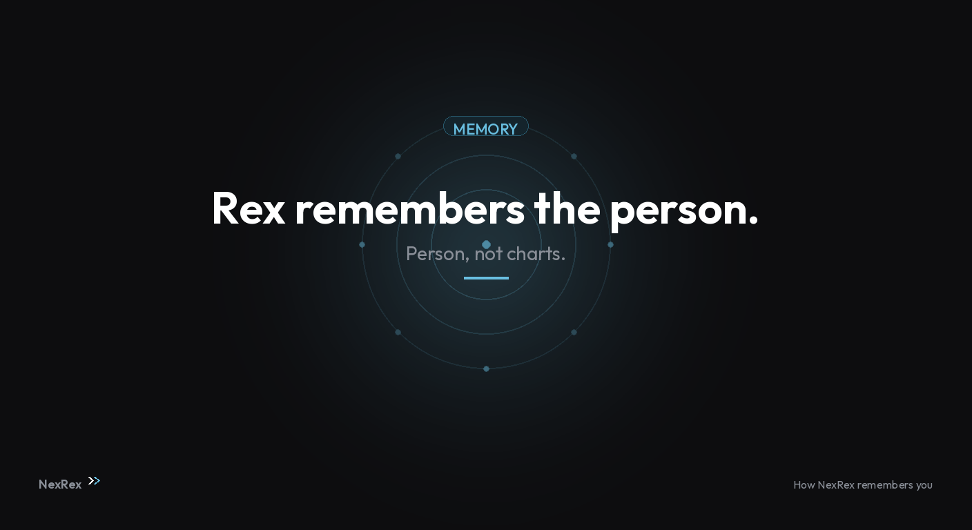 NexRex 如何記住你